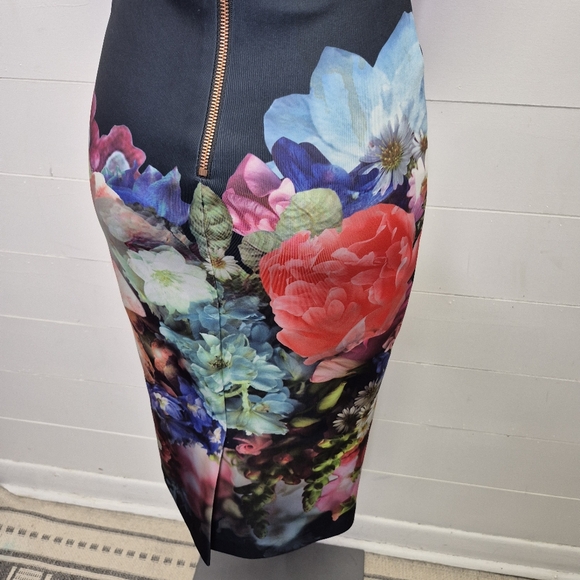 Ted Baker Brynee Floral Dress Size 0 - Picture 6 of 12